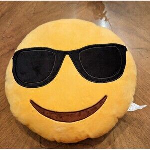 Official EvZ Sunglasses Emoji Pillow - 32cm - Excellent Condition